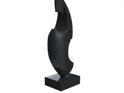 model sculpture 2 shark 3D model