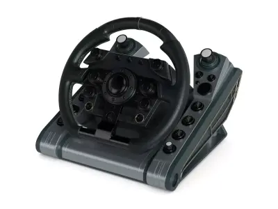 Racing Wheel 3D model 2