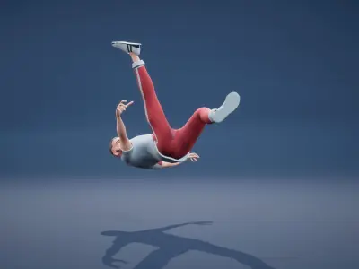 Jack and parket soccer - football animations Low-poly 3D model