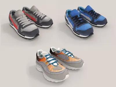 Sport Shoes Collection 2 3D model
