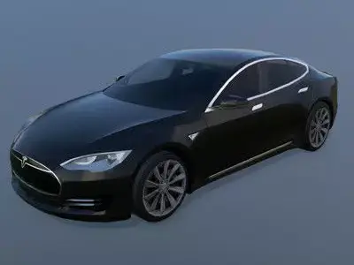 Tesla Model S 2013 Low-poly 3D model