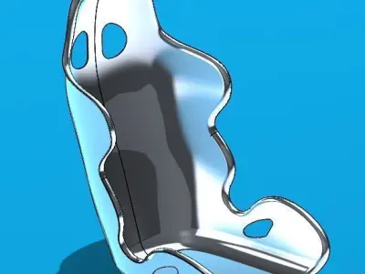 Aluminum Sport Seat 3D model