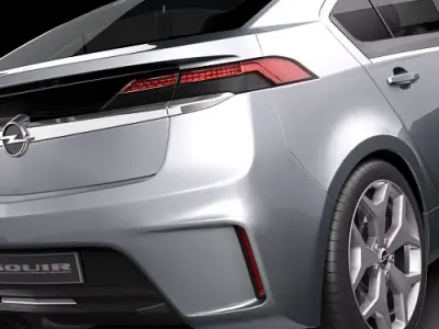 Opel Ampera Silver 3D model