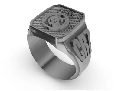 REAL MADRID CR7 RING  3D print model