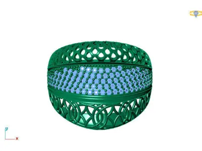 Women Ring 3DM Womens Ring 3d models 3D print model 3D print model 7