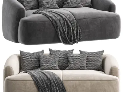 Modulaire zitbank Sofa By Westwing 3D model