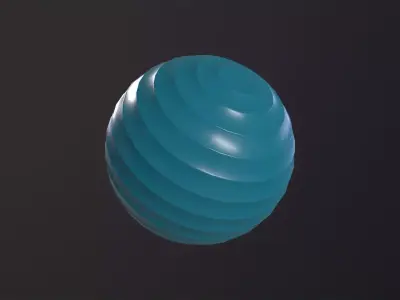 Fitness ball 3D Model Low-poly 3D model