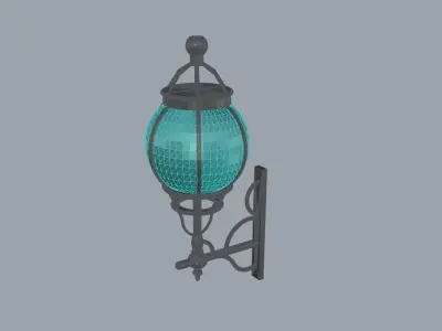 Wall hung light fixture decorative light 3D model