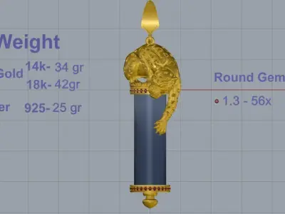 Magerit  Pendant  3D print model