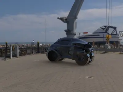 Future Bike Sc-Fi 3D model