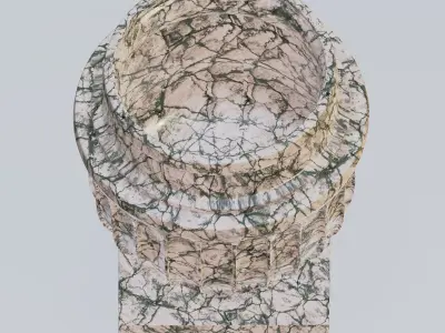 Garden urn planter06 B 3D model