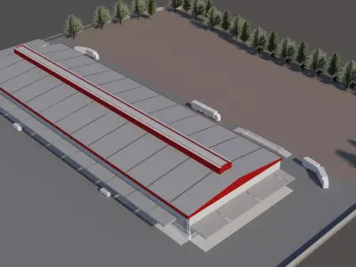 Factory layout -06 3D model