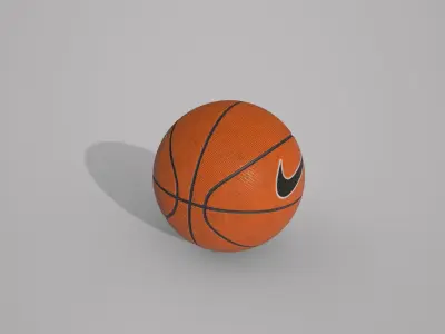 Professional Basketball Ball Low-poly 3D model