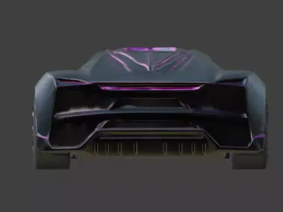 Elite Performance Wide-Body Hypercar 3D Model Low-poly 3D model by Choco-Bear