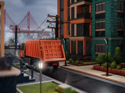 Ultimate Stylized City Pack Low-poly 3D model