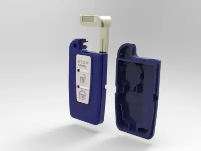 Hyundai IX35 case and key  3D model