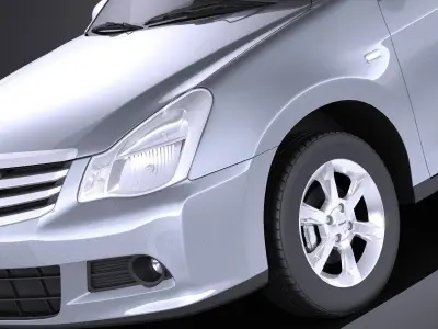 Nissan Almera 2013 VRAY 3D model