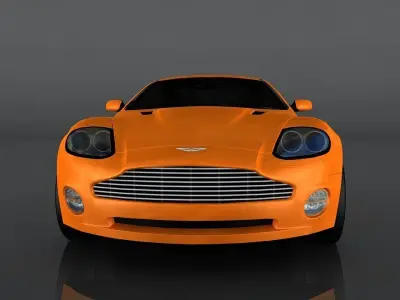 Aston Martin V12 Vanquish Low-poly 3D model