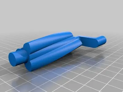 Twin Screw Supercharger Example Gadget - 3 5 Ratio Gearing Free 3D print model