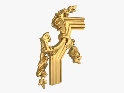 Classic  corner decor ornament 211  3D model