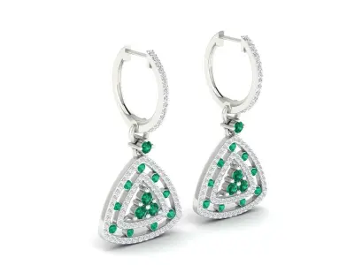 Women earrings 3D print model