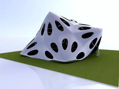 Pointed structure with smooth edges 3D model