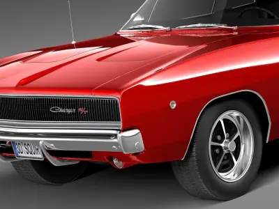Dodge Charger 1968 3D model