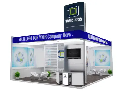 Booth Exhibition Stand a533c 3D model