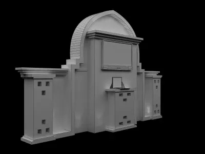 Booth Exhibition Stand a560c  3D model