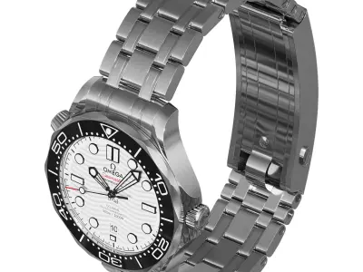 Omega Seamaster Diver 300M white 3D model
