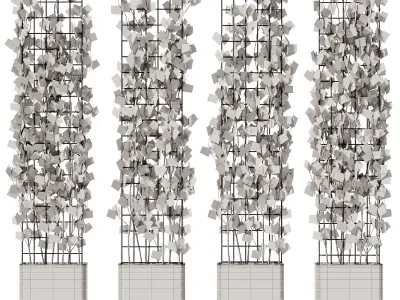 Ivy On Trellis - Set1 3D model