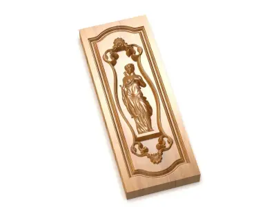 Warrior front overlay 3dprint 3D model