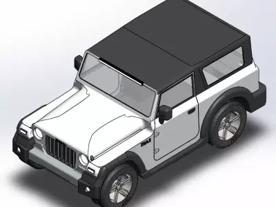 Jeep off-road vehicle 3D print model