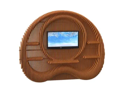 Parametric wall TV 3D model 10 3D model