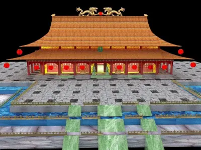 Chinese Forbidden City 3D model