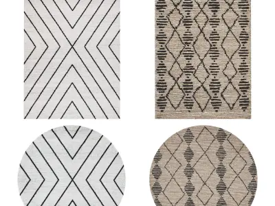 4 in 1 Rug Collection No 30 Low-poly 3D model