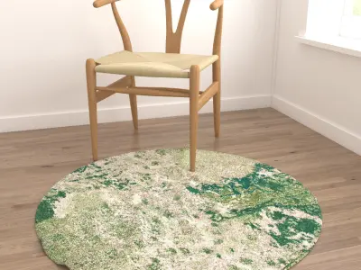 Round Rug Set 119 3D model