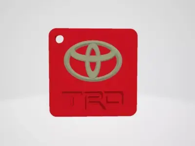 Toyota TRD keychain 3D print model