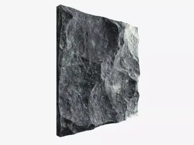 472-RockPanel piece of rock 3D model