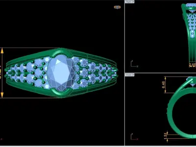 Fancy Ring 3D print model
