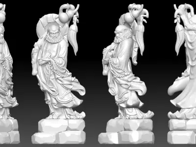 Bodhidharma  3D print model