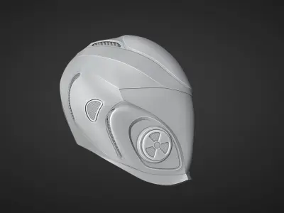 sci-fi helmet 3D model