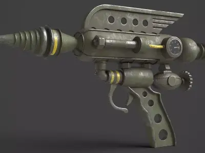 Fantasy Gun 05 Low-poly 3D model