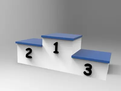 Winning Podium 3D model