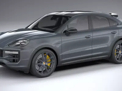 Porsche Cayenne Turbo E-Hybrid Coupe GT Package 2024 3D model