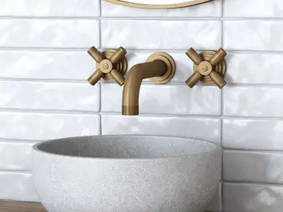 Furniture set for bathroom B2  3D model