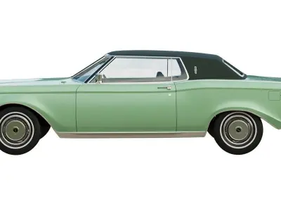 1971 Lincoln Continental Mark III 3D model
