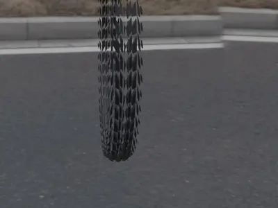 POWER TYRE TRUK AND GJK Free 3D model