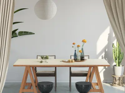 Industrial Living Interior scene  3D model