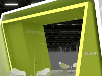 Exhibition Booth Stand stall 3D model 3D model
